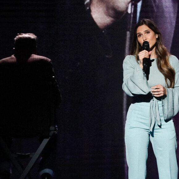 Exclusif - Joyce Jonathan - Surprises - Enregistrement de l'émission "La boîte à secrets 15", au Studio 128 à Saint Denis, présentée par F.Bollaert et diffusée le 17 février 2023 sur France 3 © Christophe Clovis / Bestimage