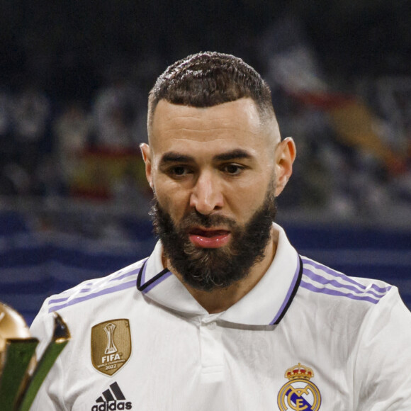 Karim Benzema a inscrit deux penaltys contre Elche (4-0), ses 229ème et 230ème buts en Liga avec le Real Madrid le 15 février 2023.  (Credit Image: © Maria De Gracia/DAX via ZUMA Press Wire)
