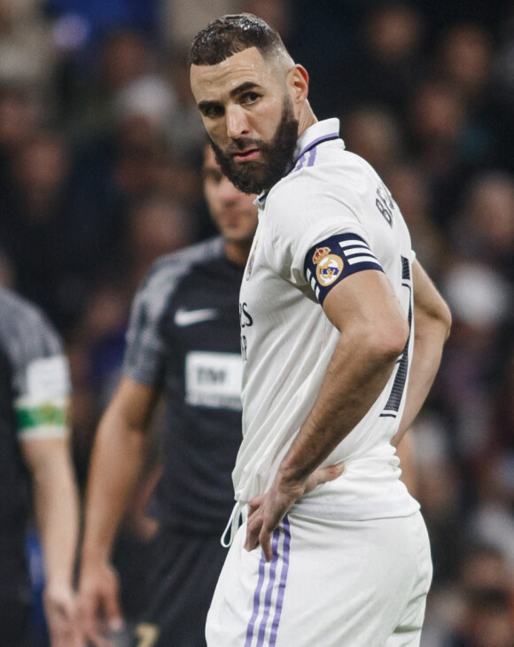 Karim Benzema a inscrit deux penaltys contre Elche (4-0), ses 229ème et 230ème buts en Liga avec le Real Madrid le 15 février 2023.