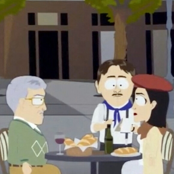 Capture d'écran d'un épisode de South Park parodie Meghan Markle et le prince Harry dans le dernier épisode "The Worldwide Privacy Tour". © Comedy Central/JLPPA/Bestimage 