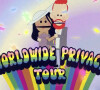 Ils organisent même un tour du monde de la vie privée ! 
Capture d'écran d'un épisode de South Park parodie Meghan Markle et le prince Harry dans le dernier épisode "The Worldwide Privacy Tour". © Comedy Central/JLPPA/Bestimage 