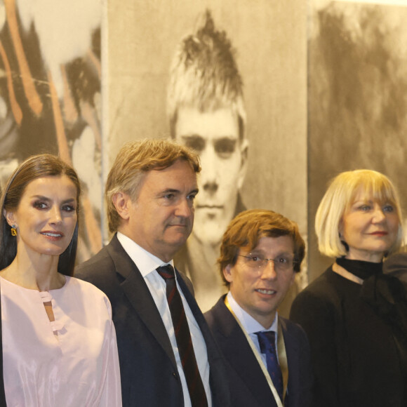 Le roi Felipe VI et la reine Letizia d'Espagne, inaugurent la 42ème Foire Internationale d'Art Contemporain-ARCO à Madrid, le 23 février 2023. 