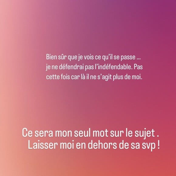 Aurélie Dotremont témoigne sur Instagram.
