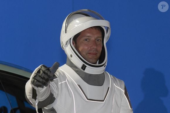 L'astronaute de l'ESA (Agence spatiale européenne) Thomas Pesquet avant le lancement de la mission Crew-2 à Cap Canaveral, Floride, Etats-Unis, le 23 avril 2021.  French ESA astronaut Thomas Pesquet is returning to the International Space Station on his second spaceflight. The mission, which is called Alpha, will see the first European to launch on a US spacecraft in over a decade. Thomas is flying on the Crew Dragon, alongside NASA astronauts Megan MacArthur and Shane Kimbrough, and Japanese astronaut Aki Hoshide. 