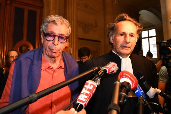 Patrick Balkany à la sortie du palais de justice de Paris après sa condamnation à cinq ans de prison ferme ; et quatre ans pour sa femme Isabelle le 27 mai 2020
