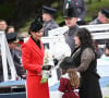 Un moment obligatoire pour le couple devenu prince et princesse de Galles.
Kate Catherine Middleton, princesse de Galles, en visite au "1st Battalion Welsh Guards at Combermere Barracks "à Windsor, à l'occasion de la Saint-David. Le 1er mars 2023 