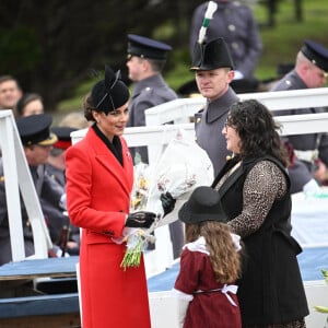 Un moment obligatoire pour le couple devenu prince et princesse de Galles.
Kate Catherine Middleton, princesse de Galles, en visite au "1st Battalion Welsh Guards at Combermere Barracks "à Windsor, à l'occasion de la Saint-David. Le 1er mars 2023 