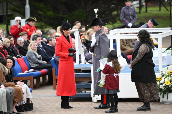 Le couple est devenu prince et princesse de Galles en 2022. 
Kate Catherine Middleton, princesse de Galles, en visite au "1st Battalion Welsh Guards at Combermere Barracks "à Windsor, à l'occasion de la Saint-David. Le 1er mars 2023 