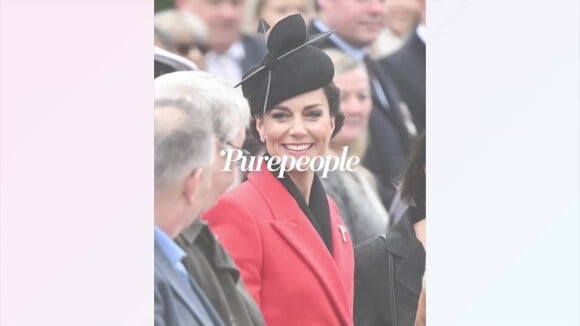 Kate Middleton : Bibi impressionnant et manteau éclatant, la princesse resplendit devant William en uniforme