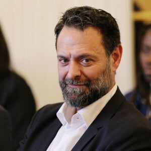 Elle a rencontré, en décembre dernier à New-York, un beau brun barbu prénommé Matthias Savignac.
Matthias Savignac, président du groupe MGEN - Marlène Schiappa, secrétaire d'Etat, chargée de l'Économie sociale et solidaire et de la Vie associative, rencontre les étudiants du master de l'ESS de l'université du Mans à Paris le 7 novembre 2022. © Jonathan Rebboah / Panoramic / Bestimage 