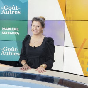 Exclusif - Marlène Schiappa - Marlène Schiappa est l'invitée de V.Bénaïm dans son émission Le Gout des Autres, enregistrée le 16/02/2023 et diffusée le 05/03/2023 sur I24 News - Paris le 16/02/2023 - © Jack Tribeca / Bestimage 