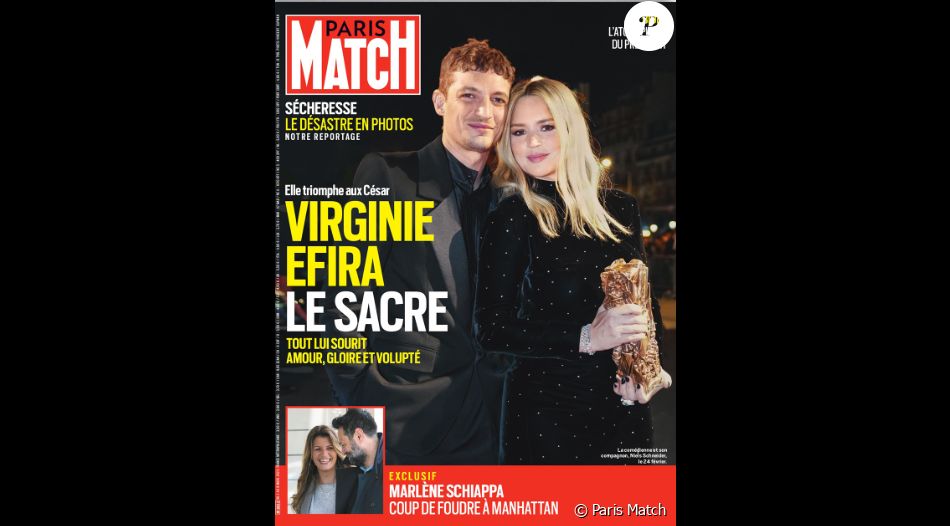 Virginie Efira Et Niels Schneider En Couverture Du Magazine Paris Match ...