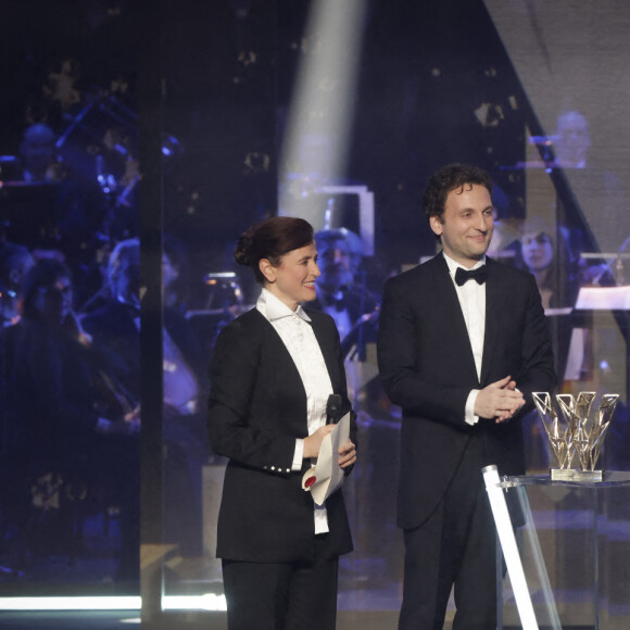 Deborah Waldman, Lucie Leguay, Victor Jacob, Stéphane Bern - 30ème cérémonie des Victoires de la musique classique à Dijon, présentée par S.Bern et diffusée en direct sur France 3. Le 1er mars 2023 © Jack Tribeca / Bestimage 