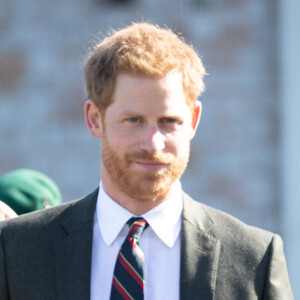 Le prince Harry, duc de Sussex, lors d'une visite au centre d'entraînement Royal Marines Commando à Lympstone, Devon, Royaume Uni, le 13 septembre 2018. 