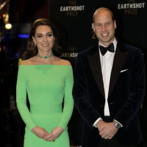 Le prince William, prince de Galles, et Catherine (Kate) Middleton, princesse de Galles, assistent à la 2ème cérémonie "Earthshot Prize Awards" à Boston, le 2 décembre 2022. 