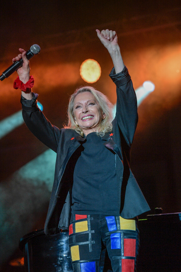 Exclusif - Véronique Sanson en concert pour le festival du château de Solliès-Pont, France, le 17 juillet 2021. © Patrick Carpentier/Bestimage