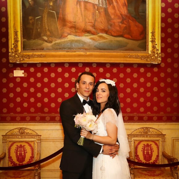 Exclusif - Mariage civil à la mairie d'Ajaccio d'Alizée et Grégoire Lyonnet - Ajaccio le 18 juin 2016 © Olivier Huitel - Olivier Sanchez / Bestimage - Crystal