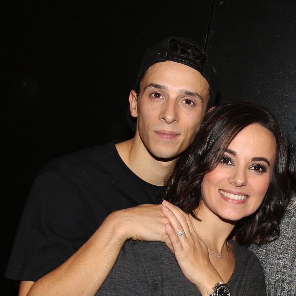 Exclusif - Grégoire Lyonnet et sa compagne Alizée - People et Backstage - Dernière du spectacle de Brahim Zaibat "Rock It All Tour" à l'Olympia à Paris. Le 1er décembre 2015 © Denis Guignebourg / Bestimage 