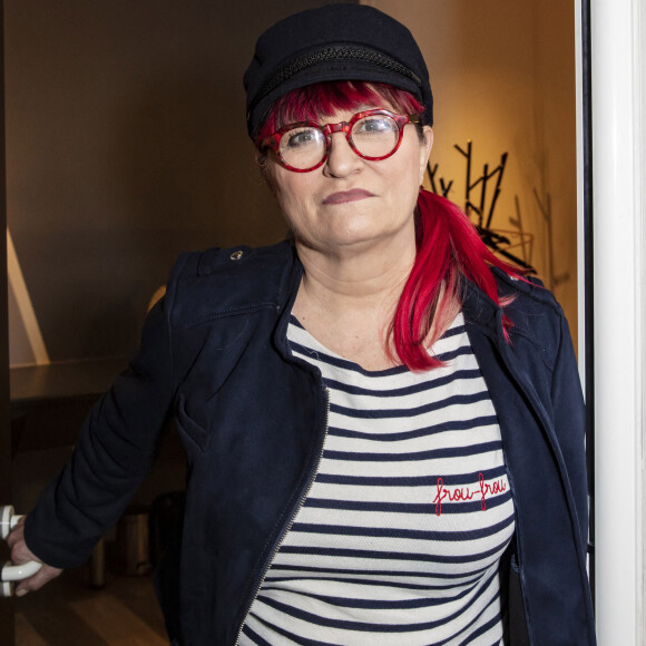 Exclusif - Christine Bravo - Backstage de l'enregistrement de l'émission "Les Grosses Têtes", présentée par Laurent Ruquier et diffuséele 19 décembre sur France 2. Le 8 décembre 2020 © Jack Tribeca / Bestimage 