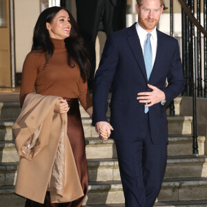 Meghan Markle, duchesse de Sussex, et le prince Harry, duc de Sussex, ont honoré leur premier engagement de l'année, en se rendant à la Canada House à Londres. Le 7 janvier 2020 