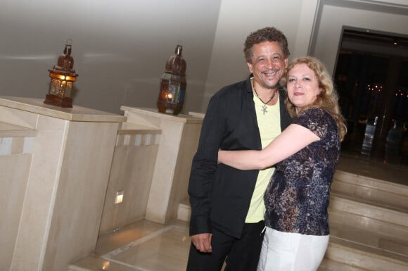 Exclusif - Abel Jafri et sa femme Katia, la fille aînée de Marcel Amont, lors de "L'escapade des stars" de Djerba du 'Radisson Blu Palace Resort & Thalasso' à Djerba, Tunisie. Le 19 avril 2015