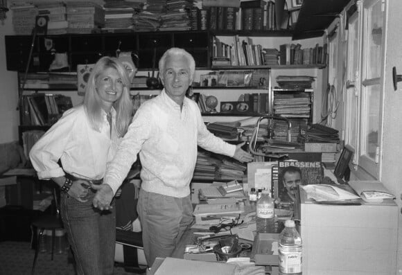 Archives - Exclusif - Rendez-vous avec Marcel Amont et sa femme Marlène à leur domicile de Saint Cloud en mars 1990 © Jean-Claude Woestelandt / Bestimage