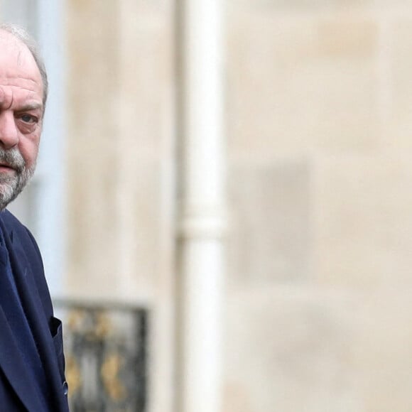 Eric Dupond-Moretti, garde des Sceaux, ministre de la Justice à la sortie du conseil des ministres, au palais de l'Elysée, Paris, le 8 mars 2023. © Stéphane Lemouton / Bestimage