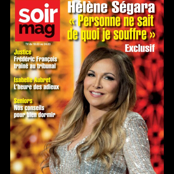 Hélène Ségara en couverture de "Soir Mag".