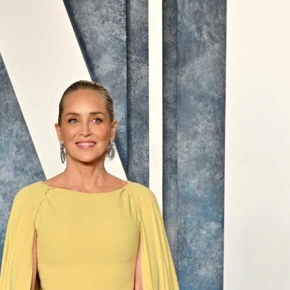 Sharon Stone au photocall de la soirée "Vanity Fair" lors de la 95ème édition de la cérémonie des Oscars à Los Angeles, le 12 mars 2023. 