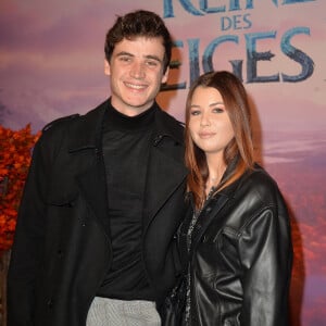 Le DJ belge Henri PFR et sa compagne Marie Lopez (Enjoy Phoenix) à la projection de "La Reine des Neiges 2 " au Grand Rex à Paris le 13 novembre 2019. © Veeren Ramsamy/Bestimage