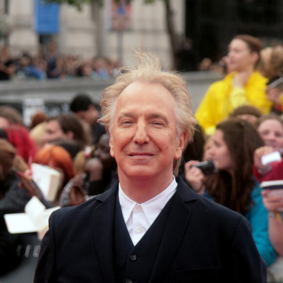 Archives - Alan Rickman lors de la première "Harry Potter and the Deathly Hallows Part II", à Londres le 20 juillet 2007.  File Picture - Alan Rickman at 'Harry Potter and the Deathly Hallows Part II' Final Premiere in London Leicester Square 