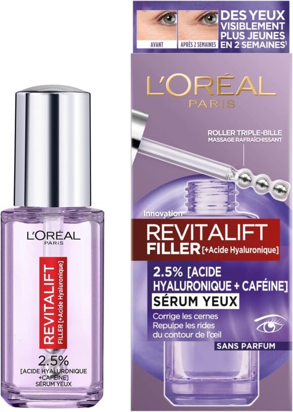 Pour réduire au maximum les rides, poches et cernes, optez pour ce sérum contour des yeux L'Oréal Paris