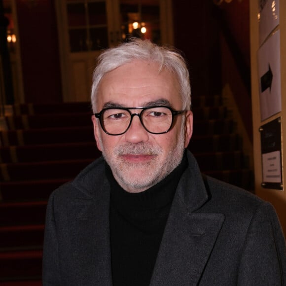 Exclusif - Pascal Praud lors de la première de la pièce de théâtre "L'avare" au Théâtre des Variétés à Paris le 15 janvier 2022 © Rachid Bellak / Bestimage  Exclusive - No web en Suisse / Belgique Premiere of the play "L'avare" at the Théâtre des Variétés in Paris on January 15, 2022 