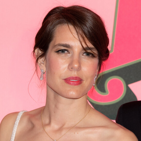 Charlotte Casiraghi - Arrivée de la famille princière au Bal de la Rose 2023 sur le thème "Bollywood" à la salle des étoiles à Monaco le 25 mars 2023. © Olivier Huitel / Pool / Bestimage  Monaco Rose Ball 2023 'Bollywood'. Charlotte Casiraghi attends the 'Bollywood' Monaco Rose