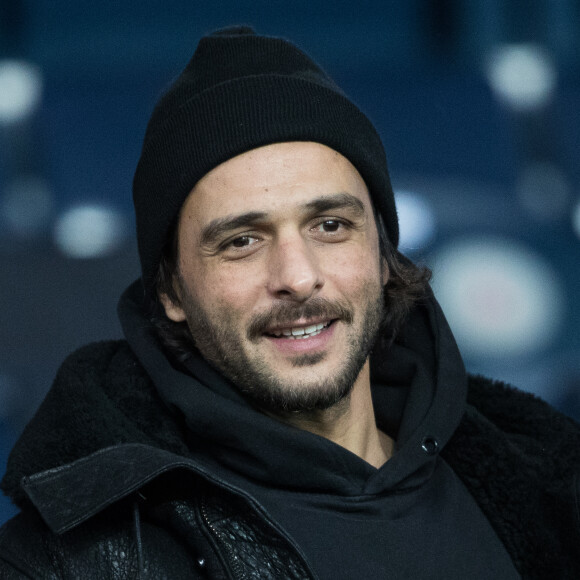 Maxim Nucci dans les tribunes lors du match de Champions League "PSG - Galatasaray (5-0)" au Parc des Princes à Paris, le 11 décembre 2019. © Cyril Moreau/Bestimage 