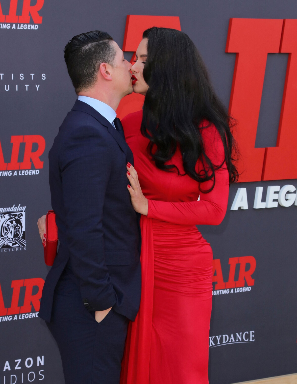 Photo : Adriana Lima, Andre Lemmers - Première du film "AIR" à Los