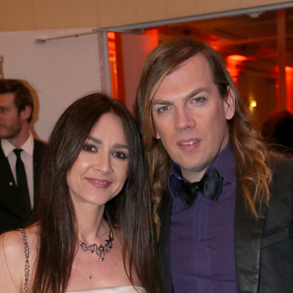 Emmanuelle Boidron et Christophe Guillarmé (Styliste) - Soirée du Coeur au profit de l'association "Mécénat Chirurgie Cardiaque" à la salle Gaveau à Paris le 27 Mars 2023. L'association Mécénat Chirurgie Cardiaque permet à des enfants souffrant de malformations cardiaques de venir en France se faire opérer lorsqu'ils ne peuvent pas être soignés dans leur pays par manque de moyens financiers et techniques. © Bertrand Rindoff / Bestimage