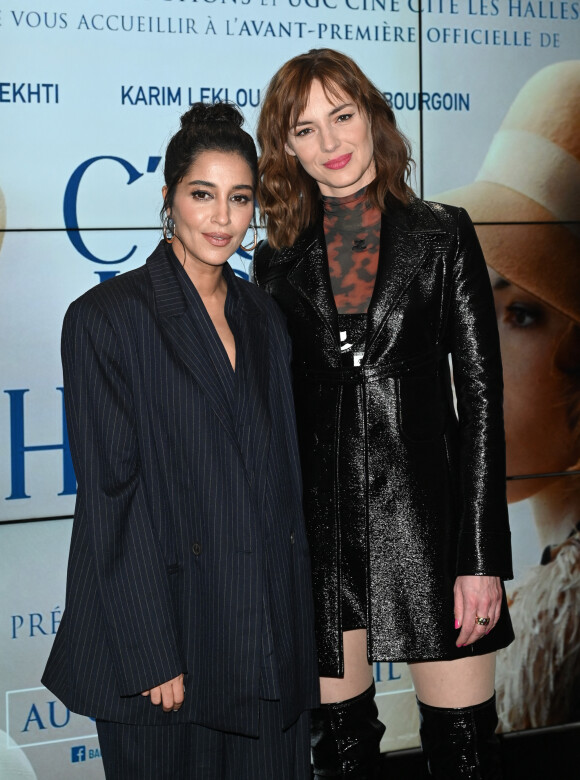 Leïla Bekhti et Louise Bourgoin - Avant-première du film "C'est mon homme" au cinéma UGC Les Halles à Paris le 30 mars 2023. © Coadic Guirec/Bestimage