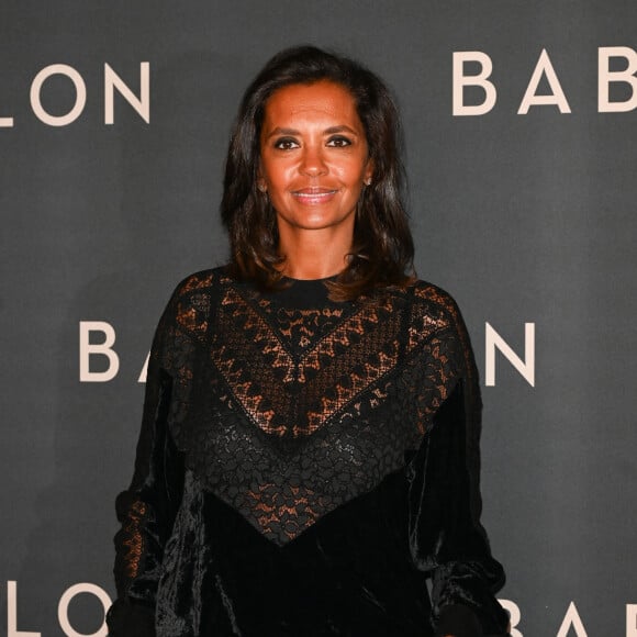 Karine Le Marchand à la première du film "Babylon" au cinéma Le Grand Rex à Paris, France, le 14 janvier 2023. © Coadic Guirec/Bestimage 