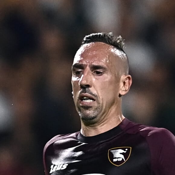 Info du 7 octobre 2022 - Franck Ribéry annonce sa retraite - Franck Ribery (joueur de Salernitana) lors du match de Football du Calcio Serie A (Italie), Salernitana - AS Rome (0-1) à Salernitana, Italie le 14 Août 2022 © Image Sport / Panoramic / Bestimage 