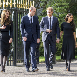 Le prince de Galles William, la princesse de Galles Kate Catherine Middleton, le prince Harry, duc de Sussex, Meghan Markle, duchesse de Sussex