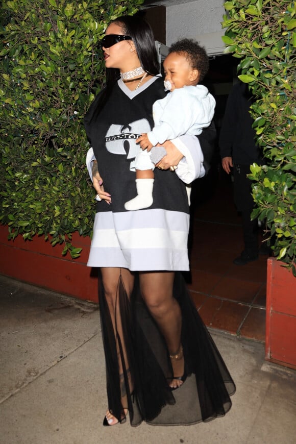 Rihanna et A$AP Rocky au restaurant Giorgio Baldi à Santa Monica le 5 avril 2023.
© Bestimage