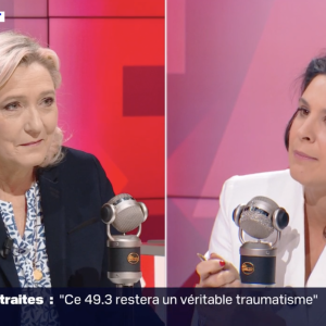 Apolline de Malherbe fait une étonnante comparaison face à son invitée Marine Le Pen dans "Face à Face" sur BFMTV