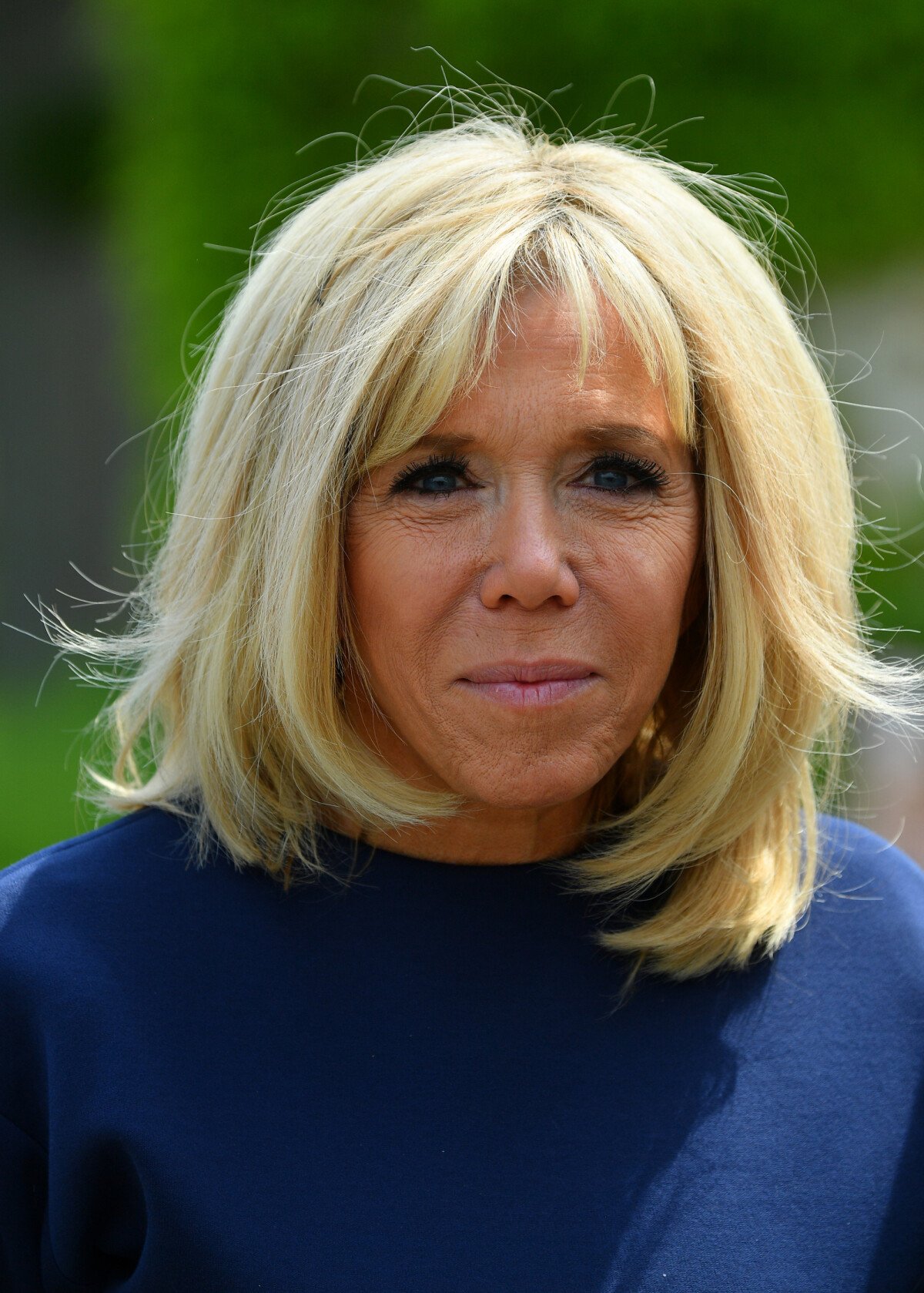 Photo : La Première Dame Brigitte Macron - Le Président De La ...