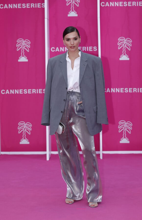 Kleofina Pnishi - Saison 6 du Festival International CanneSeries au Palais des Festivals de Cannes, le 15 avril 2023. © Denis Guignebourg/Bestimage