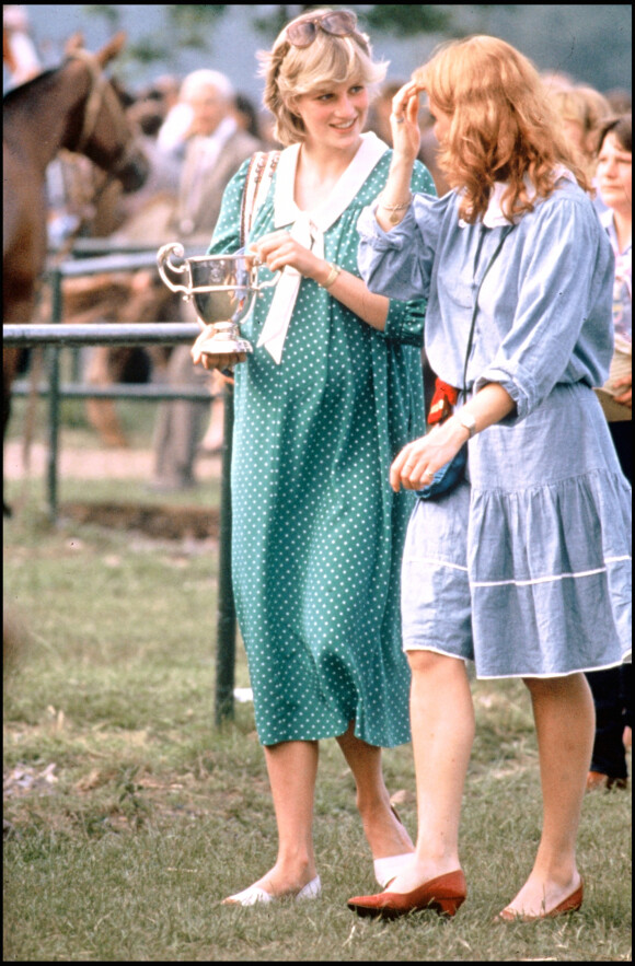 Lady Diana enceinte et Sarah Ferguson à Windsor