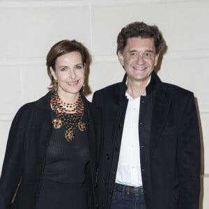 Carole Bouquet et Philippe Sereys de Rothschild - Photocall lors du deuxième défilé Chanel "Métiers d'Art" au Ritz à Paris, France, le 6 décembre 2016.  © Olivier Borde/Bestimage