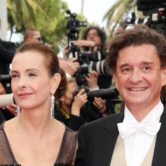 Carole Bouquet et son compagnon Philippe Sereys de Rothschild - Montée des marches du film "The Search" lors du 67 ème Festival du film de Cannes – Cannes le 21 mai 2014.  Red carpet for the movie "The Search" during the 67 th Cannes Film festival - Cannes 21/05/2014 