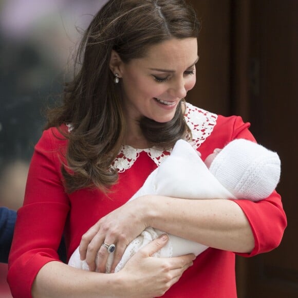 Kate Middleton à la maternité St Mary à Londres, le 23 avril 2018