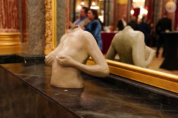 Exclusif - Vernissage de l'exposition "Ephemere", sculptures et toiles de de l'artiste Kyo par Lilly O Events à l'hôtel Intercontinental Paris le Grand Paris le 21 avril 2023. L© Anne-Sophie Guebey via Bestimage